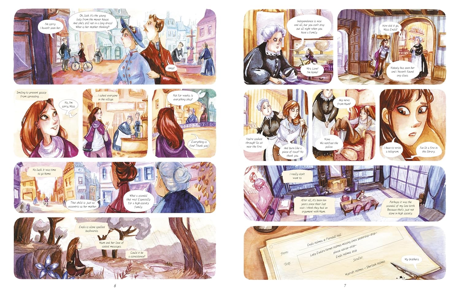 Enola Holmes: The Graphic Novels: The Case of the Missing Marquess, The Case of the Left-Handed Lady, and The Case of the Bizarre Bouquets (Volume 1) - Image 5