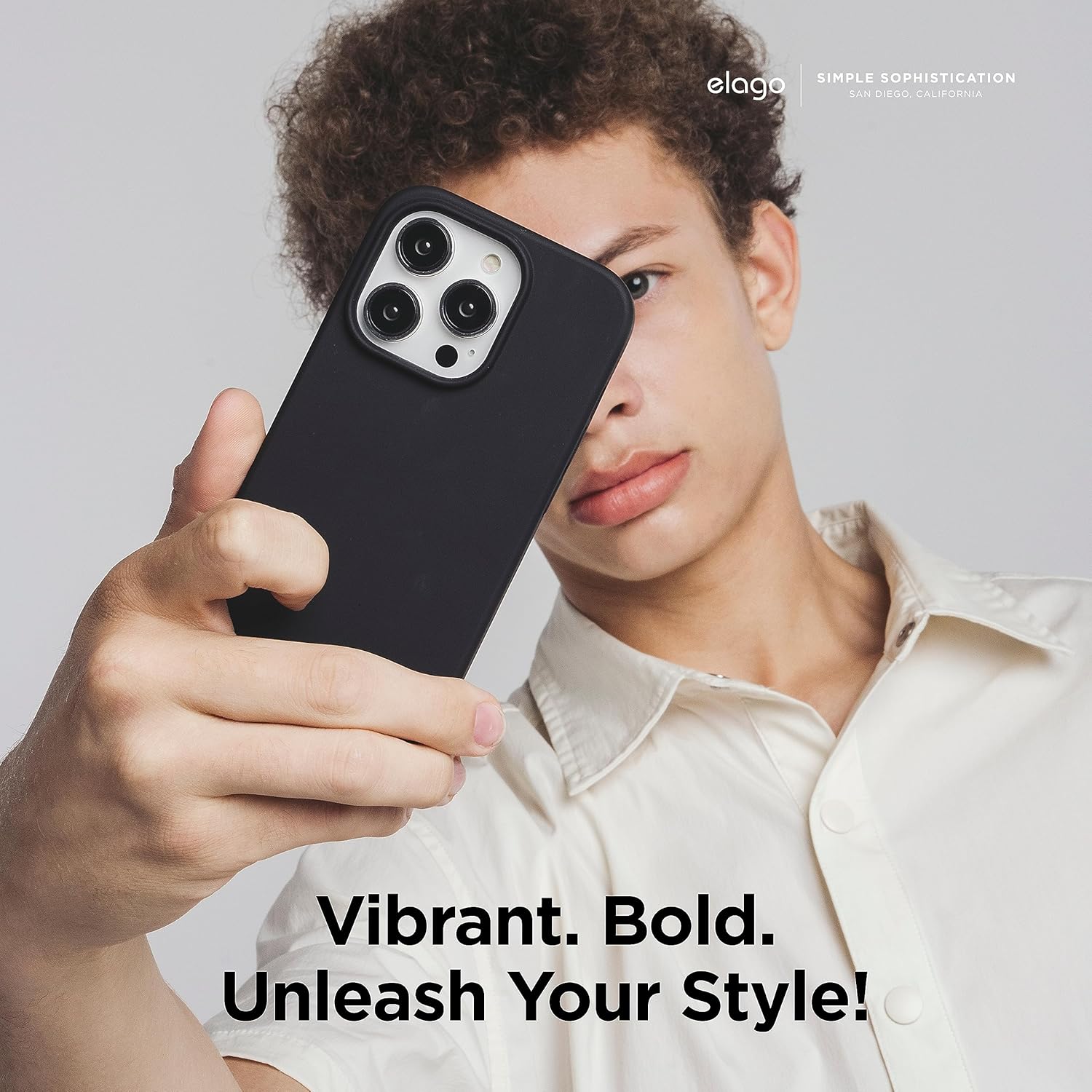 elago Compatible with iPhone 15 Pro Case, Liquid Silicone, Full Body Protective Cover, Shockproof, Slim Phone, Anti-Scratch Soft Microfiber Lining, 6.1 inch (Black) - Image 7