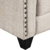 3 Pieses Mid-Century Modern Sofa Sets Linen Fabric Tufted Back Sofa&Couch Include 3 Seaters Couch, Loveseat and Armchair with Rivets Rivets for Home Apartment Office Living Room Furniture Sets - Image 7