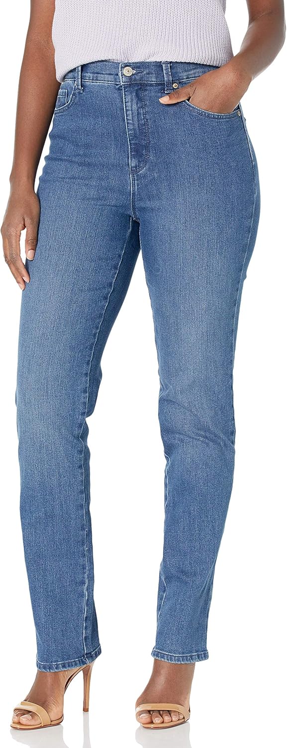 Gloria Vanderbilt Women's Amanda Classic High Rise Tapered Jean - Image 2