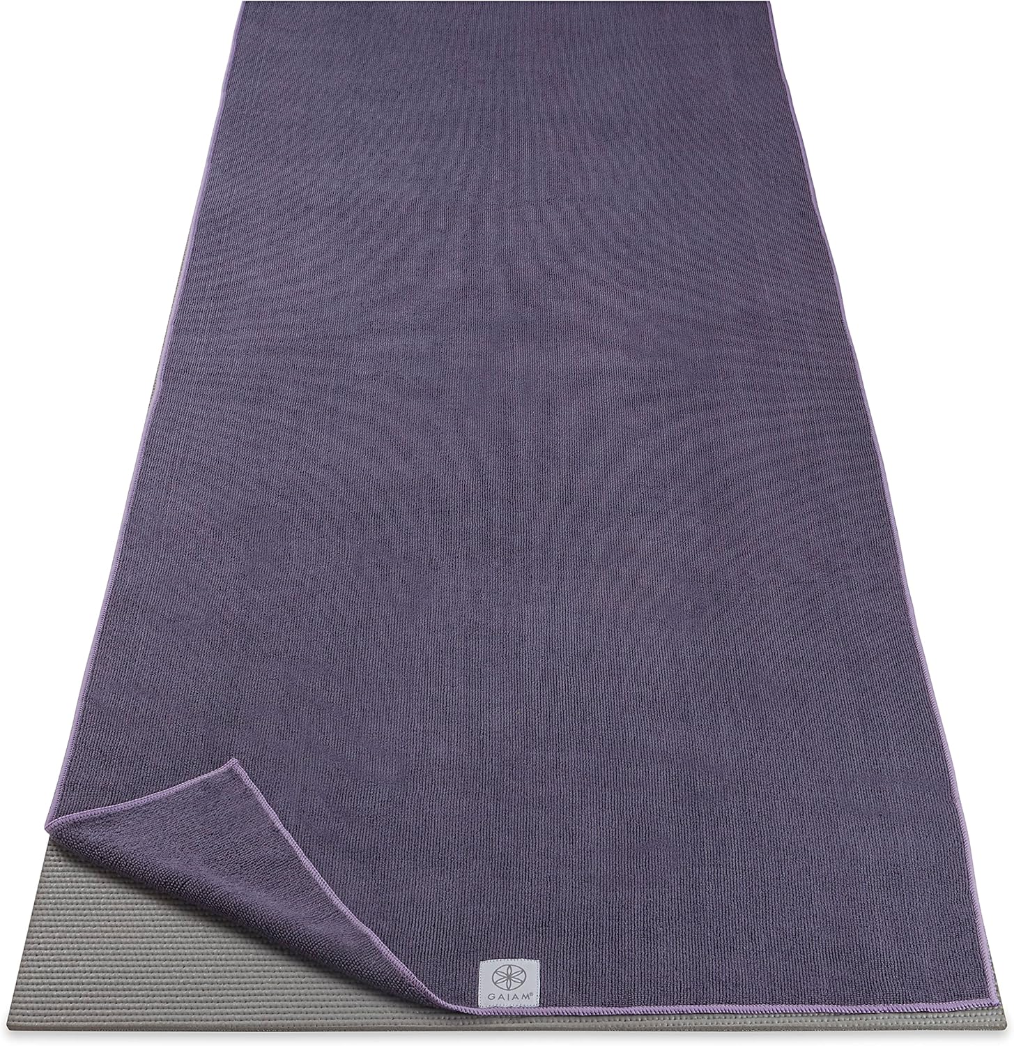 Gaiam Yoga Mat Towel Microfiber Mat-Sized Yoga Towel for Hot Yoga - Image 2