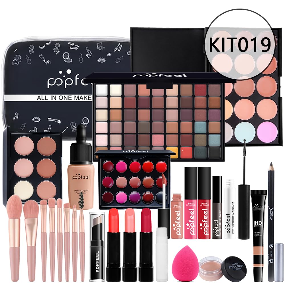 Makeup Kit All-in-one Makeup Gift Set for Women Full Kit Gift Set for Women,Girls & Teens,Eyeshadow Palette, Lip Gloss Set, Lipstick, Blush, Foundation, Concealer,Makeup Brush Set - Image 8