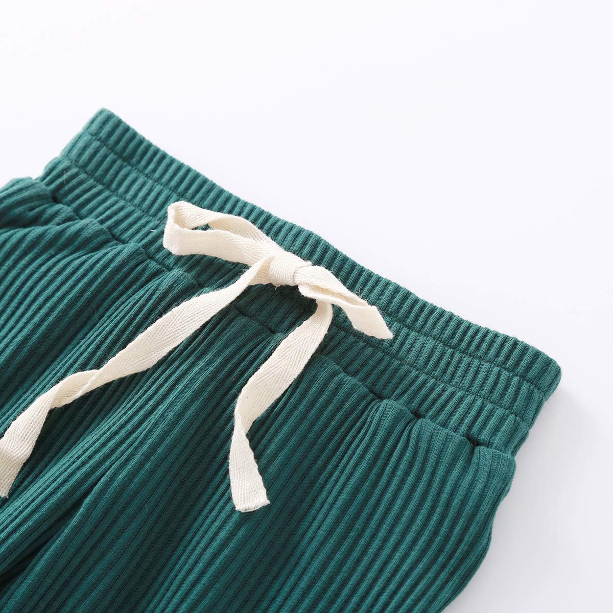 Newborn Baby Boy Girl Clothes Ribbed Knitted Cotton Long Sleeve Romper Long Pants Solid Color Fall Winter Outfits - Image 6