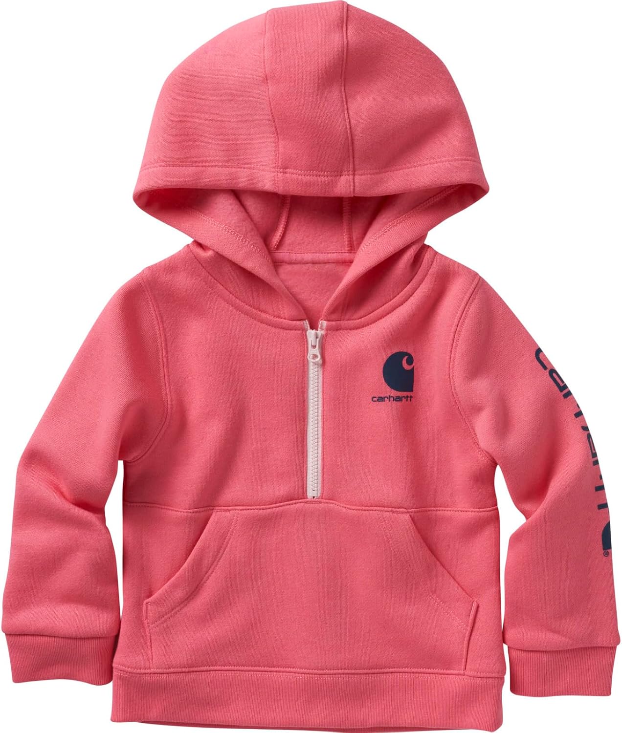 Carhartt Girls' Long-Sleeve Half-Zip Hooded Sweatshirt - Image 2