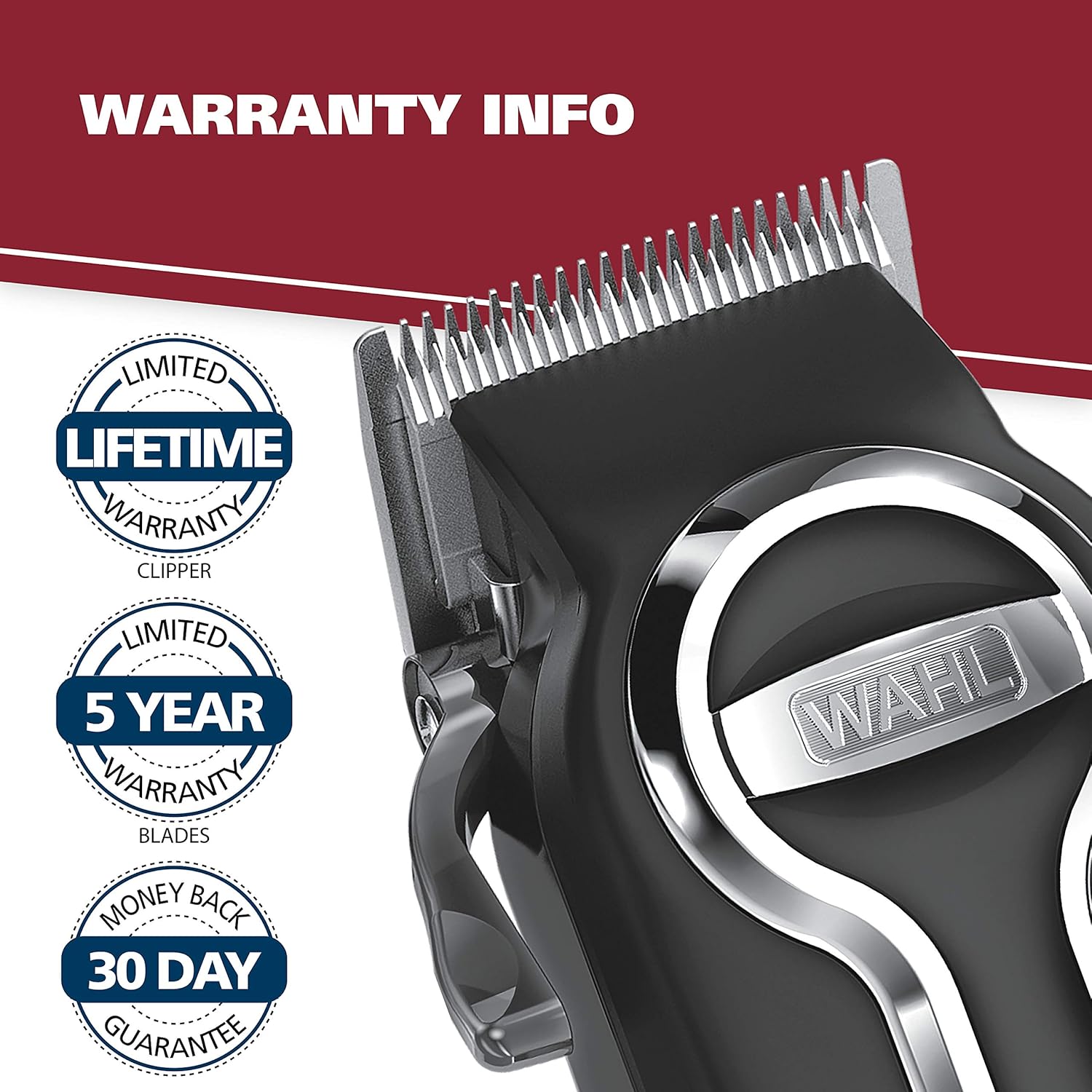 Wahl USA Elite Pro High-Performance Corded Home Haircut & Grooming Kit for Men – Electric Hair Clipper – Model 79602M - Image 9