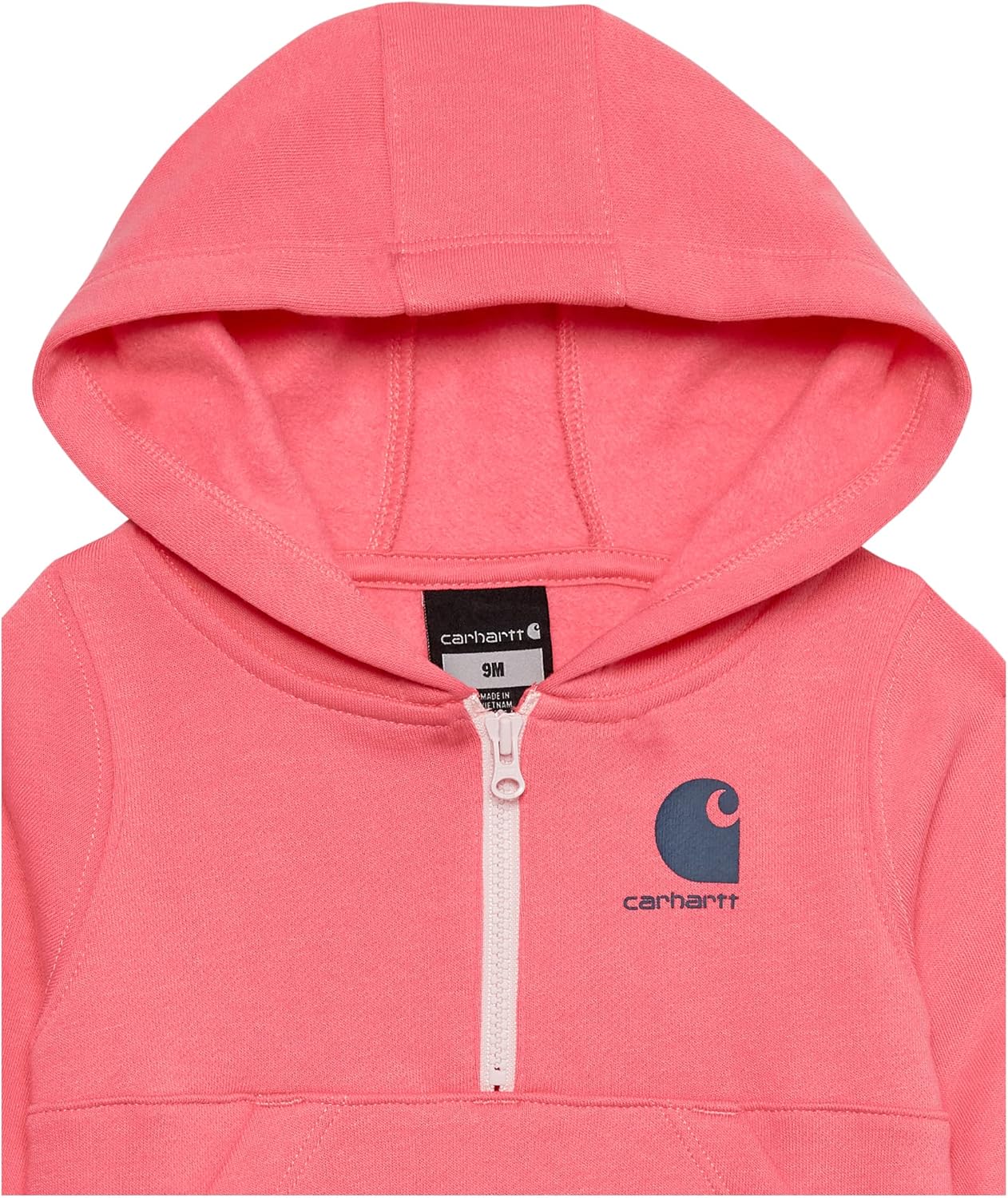Carhartt Girls' Long-Sleeve Half-Zip Hooded Sweatshirt - Image 4
