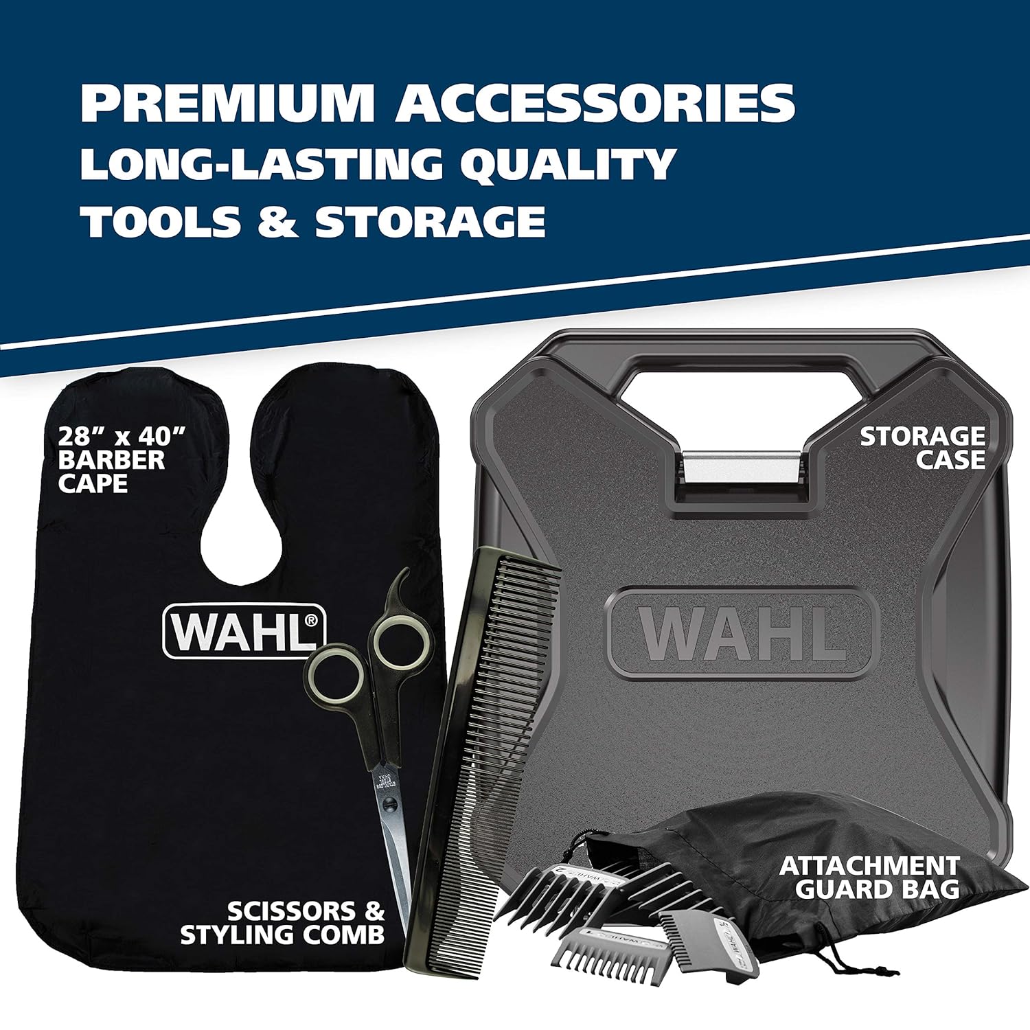 Wahl USA Elite Pro High-Performance Corded Home Haircut & Grooming Kit for Men – Electric Hair Clipper – Model 79602M - Image 6
