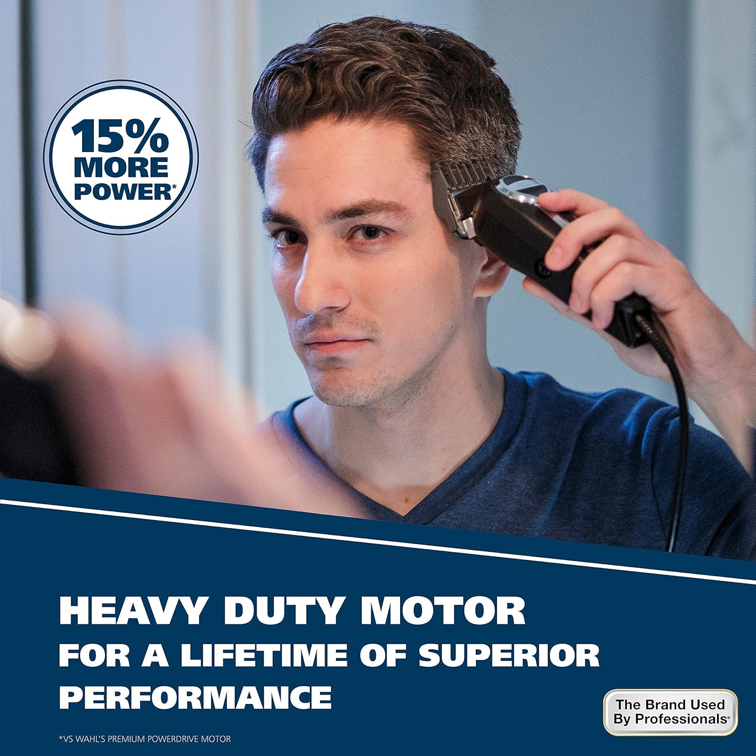 Wahl USA Elite Pro High-Performance Corded Home Haircut & Grooming Kit for Men – Electric Hair Clipper – Model 79602M - Image 4